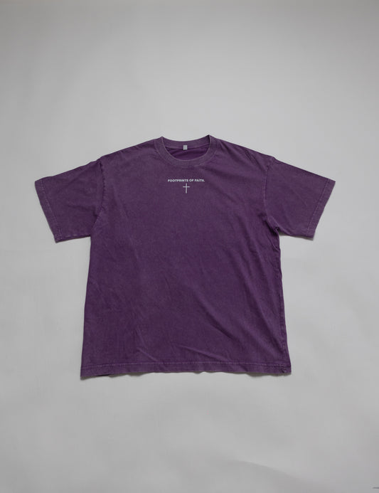 ACID WASH OVERSIZED T - Dark Purple