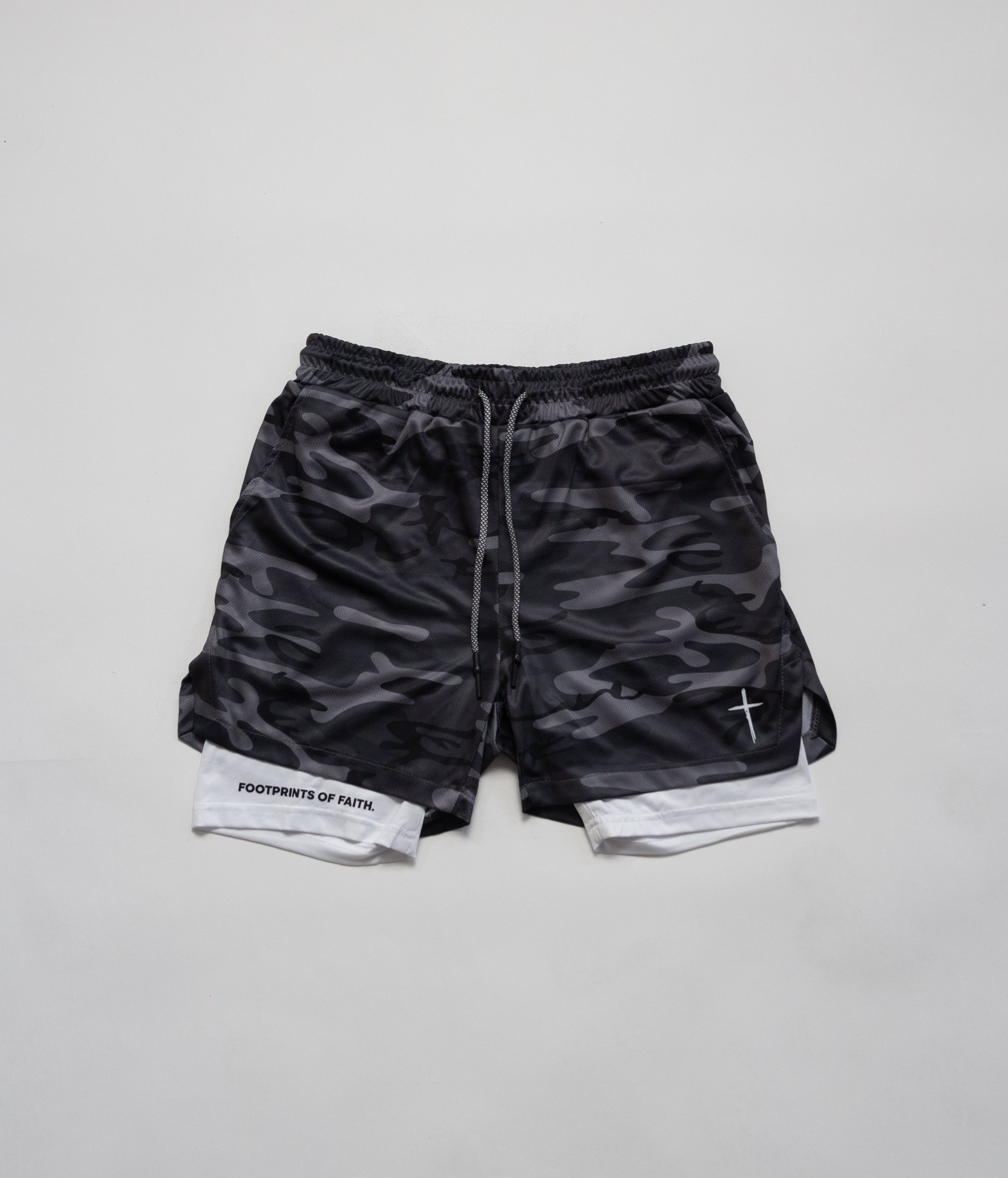 COMPRESSION SHORTS - CAMO GREY