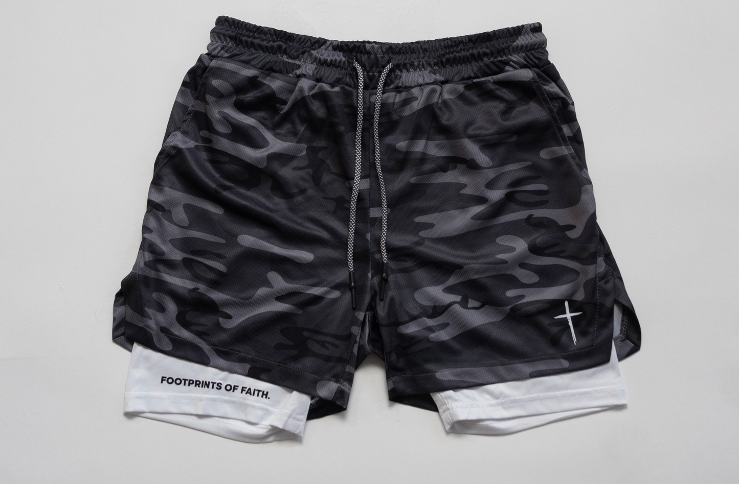 COMPRESSION SHORTS - CAMO GREY