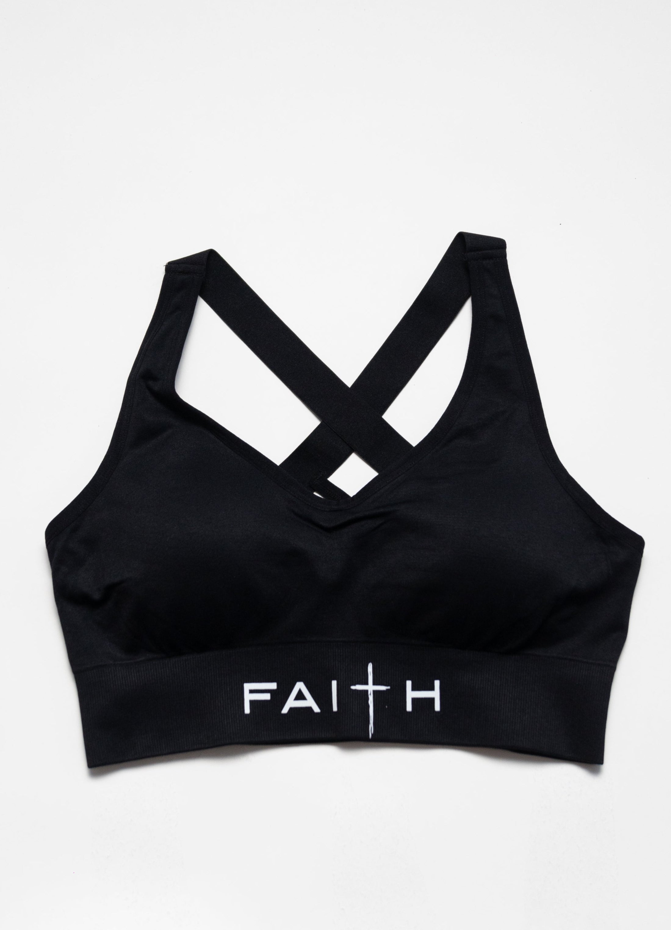 FAITH-INFUSED SPORTS BRA