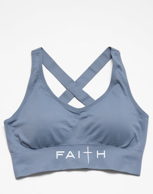 FAITH-INFUSED SPORTS BRA