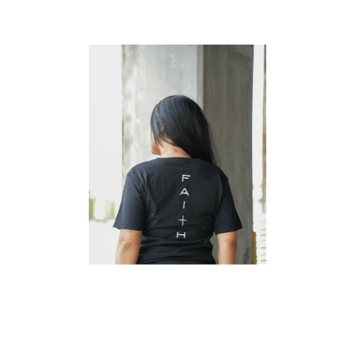 FAITH ACTIVEWEAR T-SHIRT - BLACK