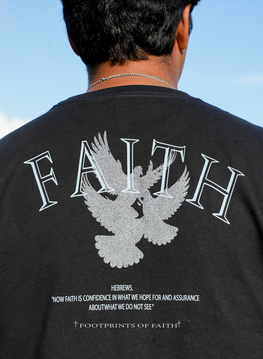 Built By Faith Relaxed Long Sleeve T - BLACK