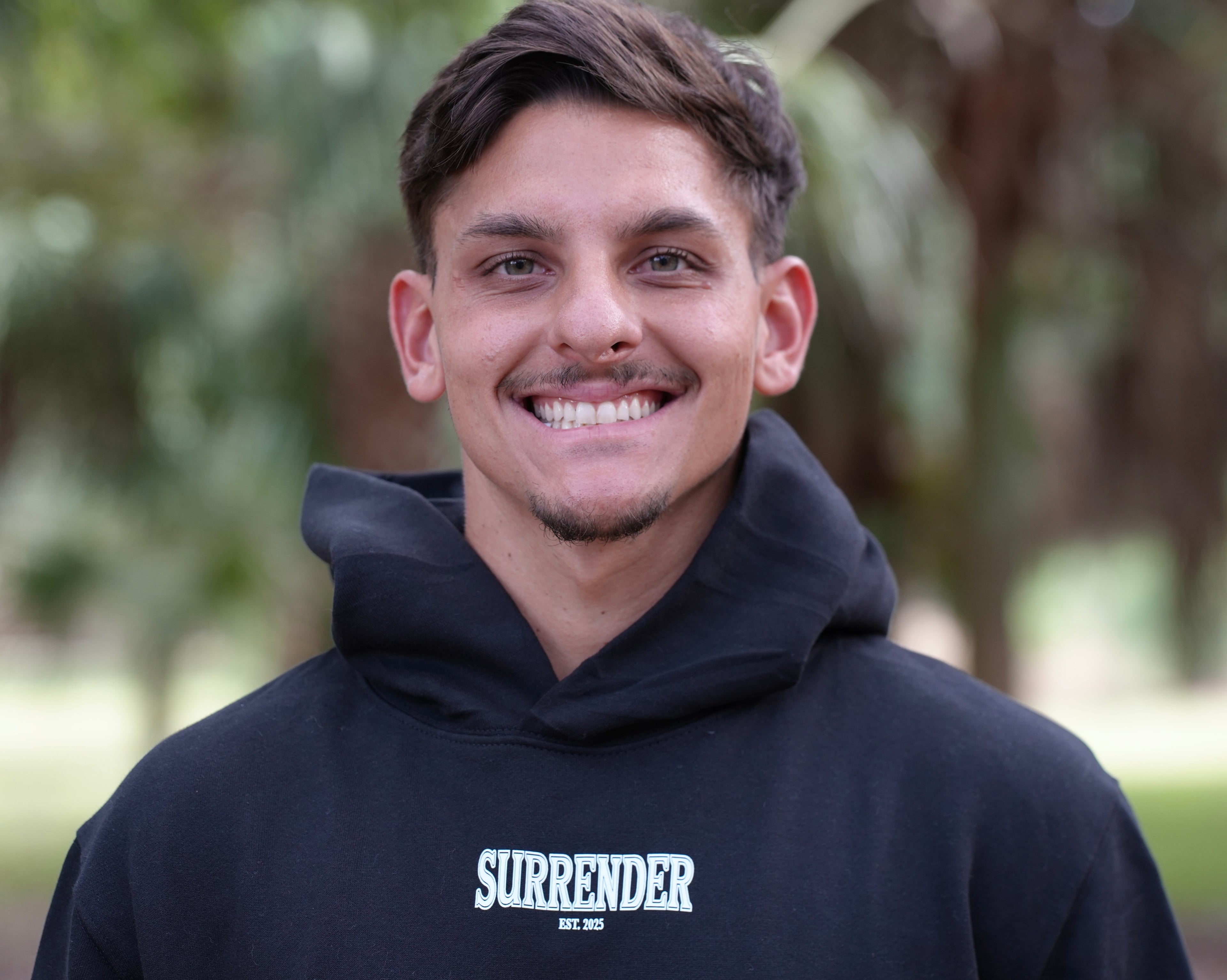 SURRENDER OVERSIZED HOODIE - BLACK