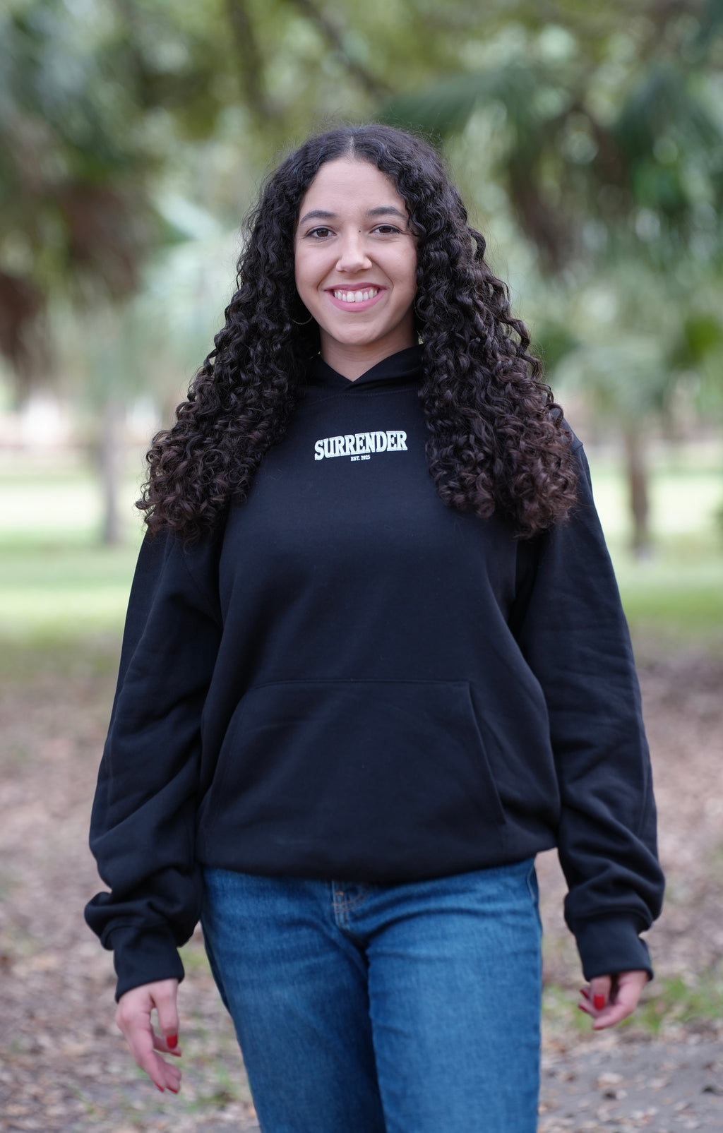 SURRENDER OVERSIZED HOODIE - BLACK