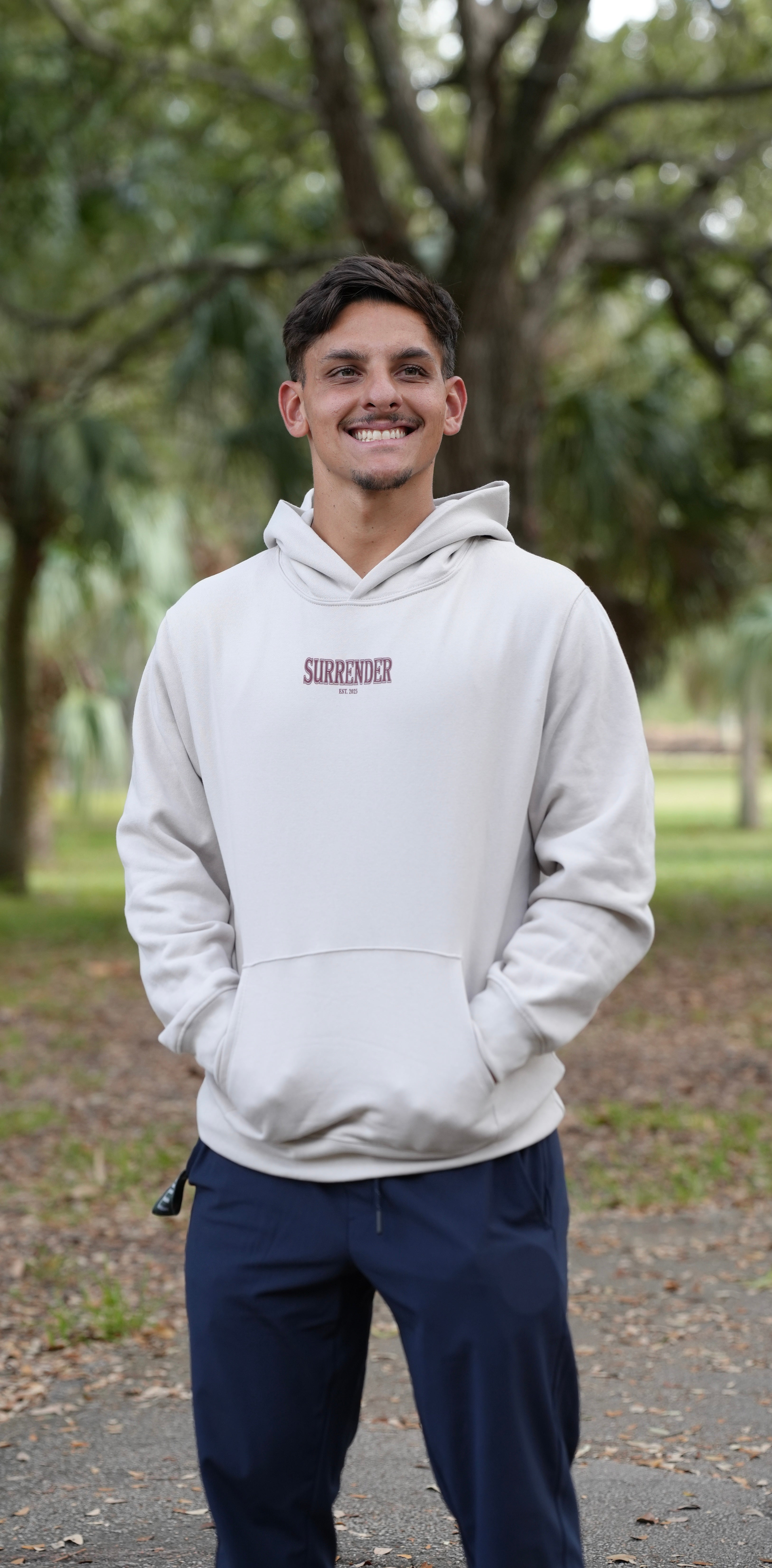 SURRENDER OVERSIZED HOODIE - TAN
