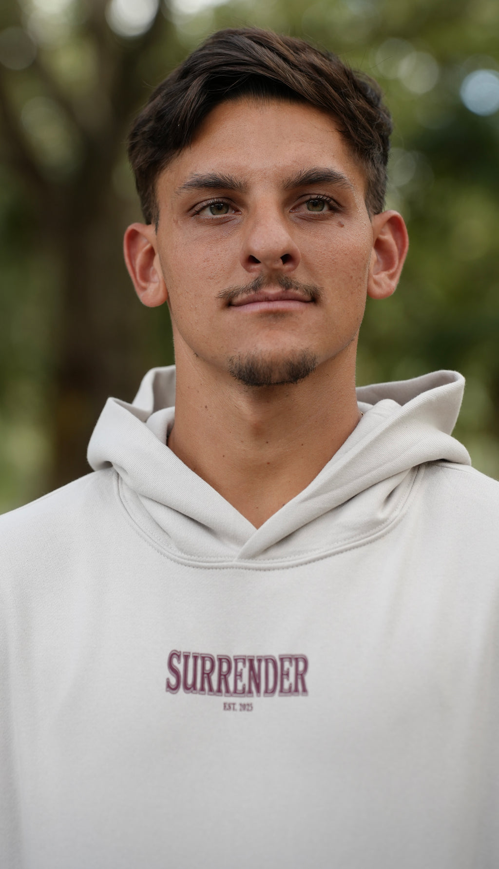 SURRENDER OVERSIZED HOODIE - TAN