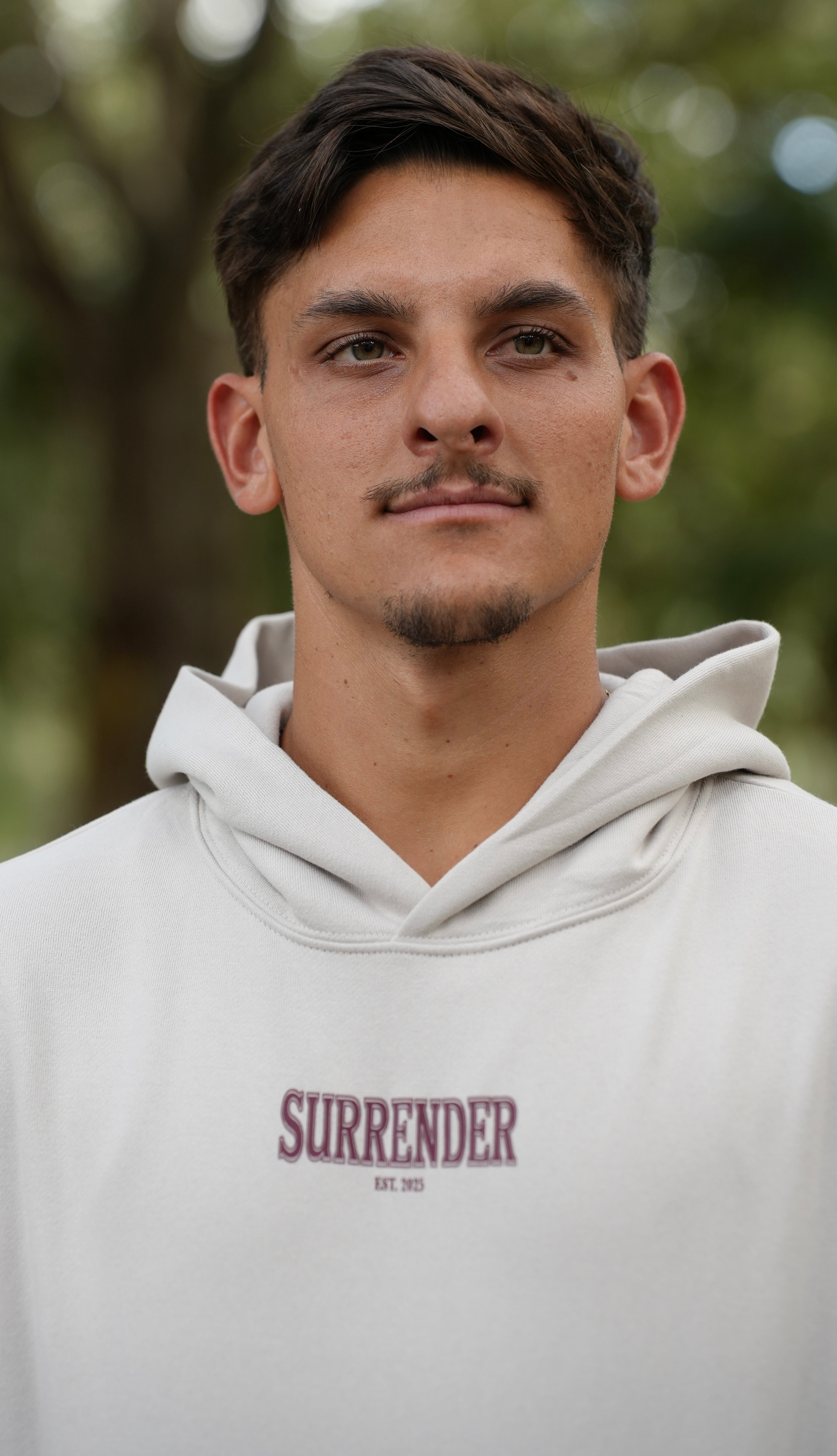 SURRENDER OVERSIZED HOODIE - TAN