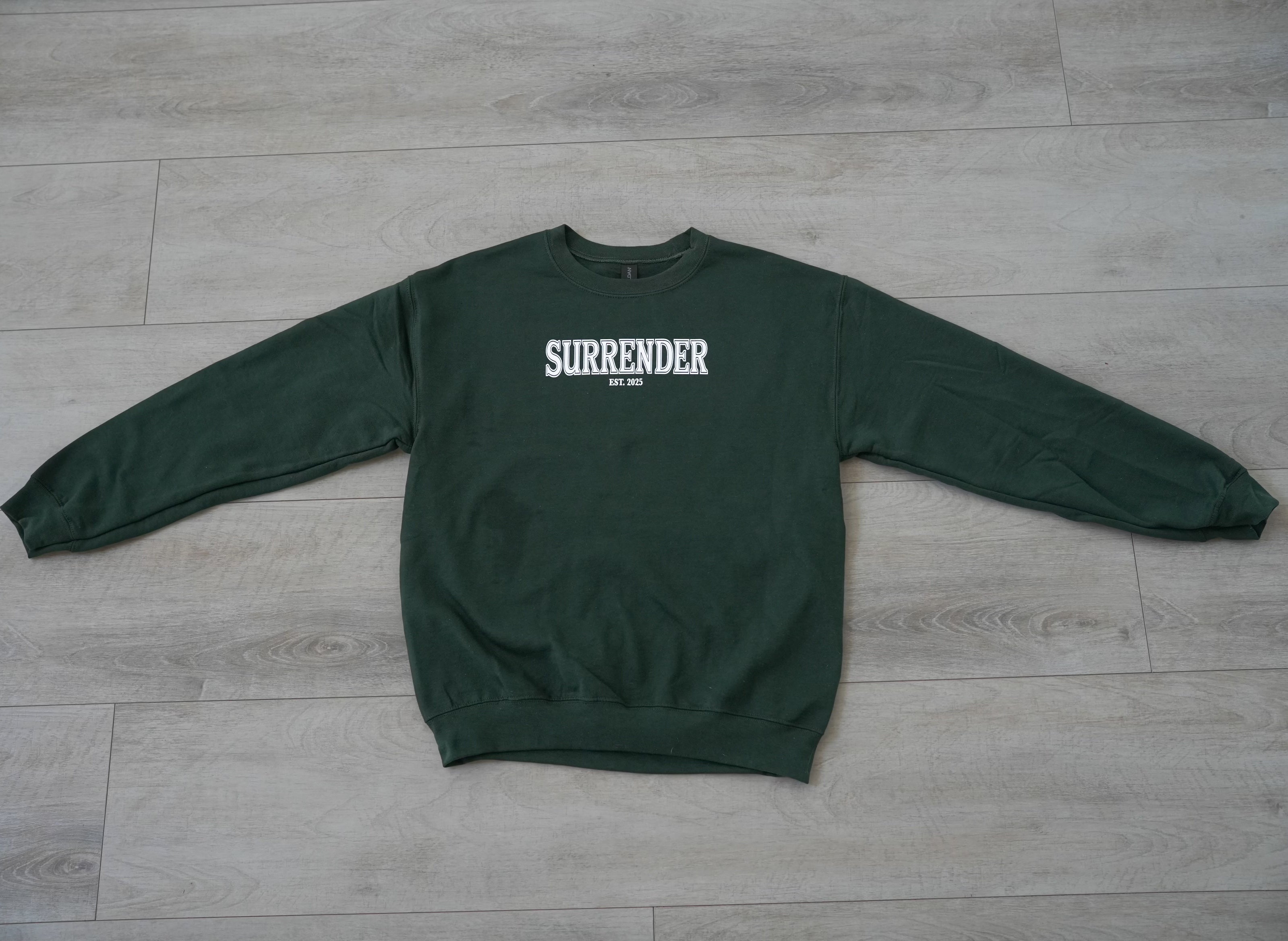 SURRENDER CREWNECK - FOREST GREEN