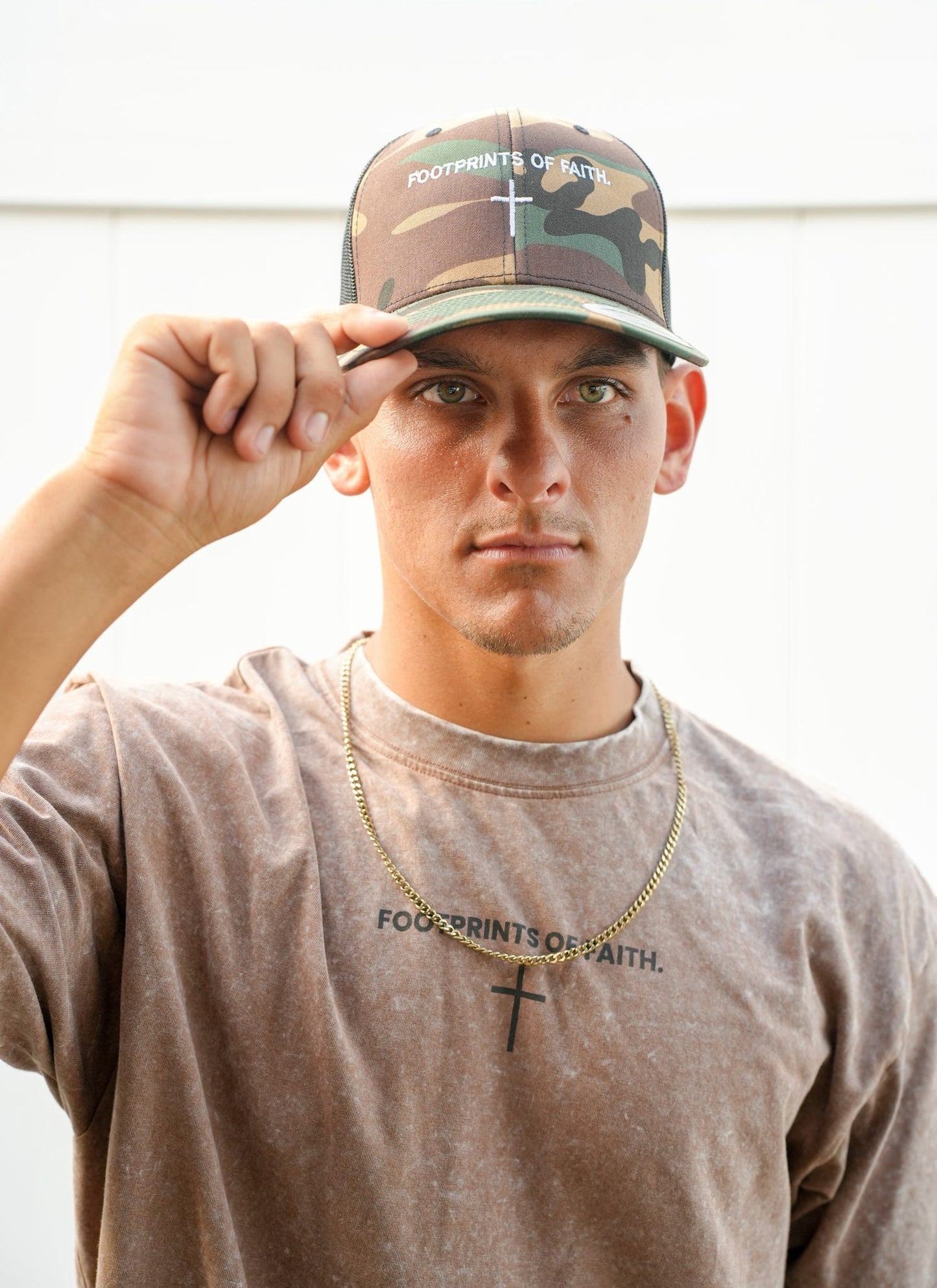 FOOTPRINTS OF FAITH SNAPBACK - CAMO