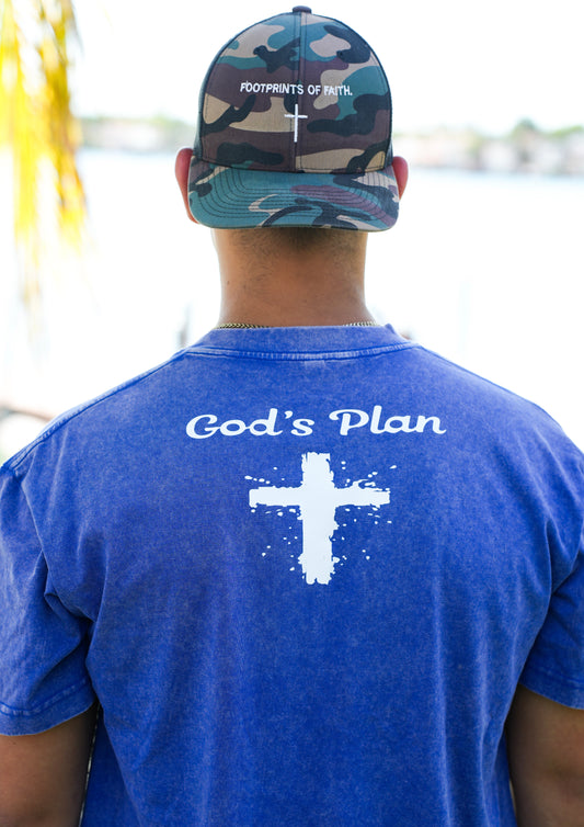 GODS'S PLAN ACID WASH T-SHIRT