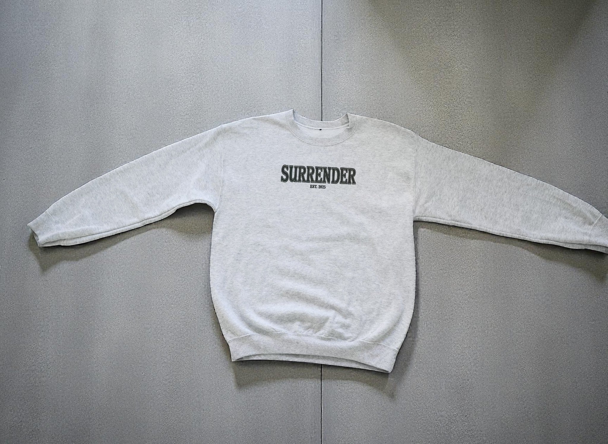 SURRENDER CREWNECK - HEATHER GREY