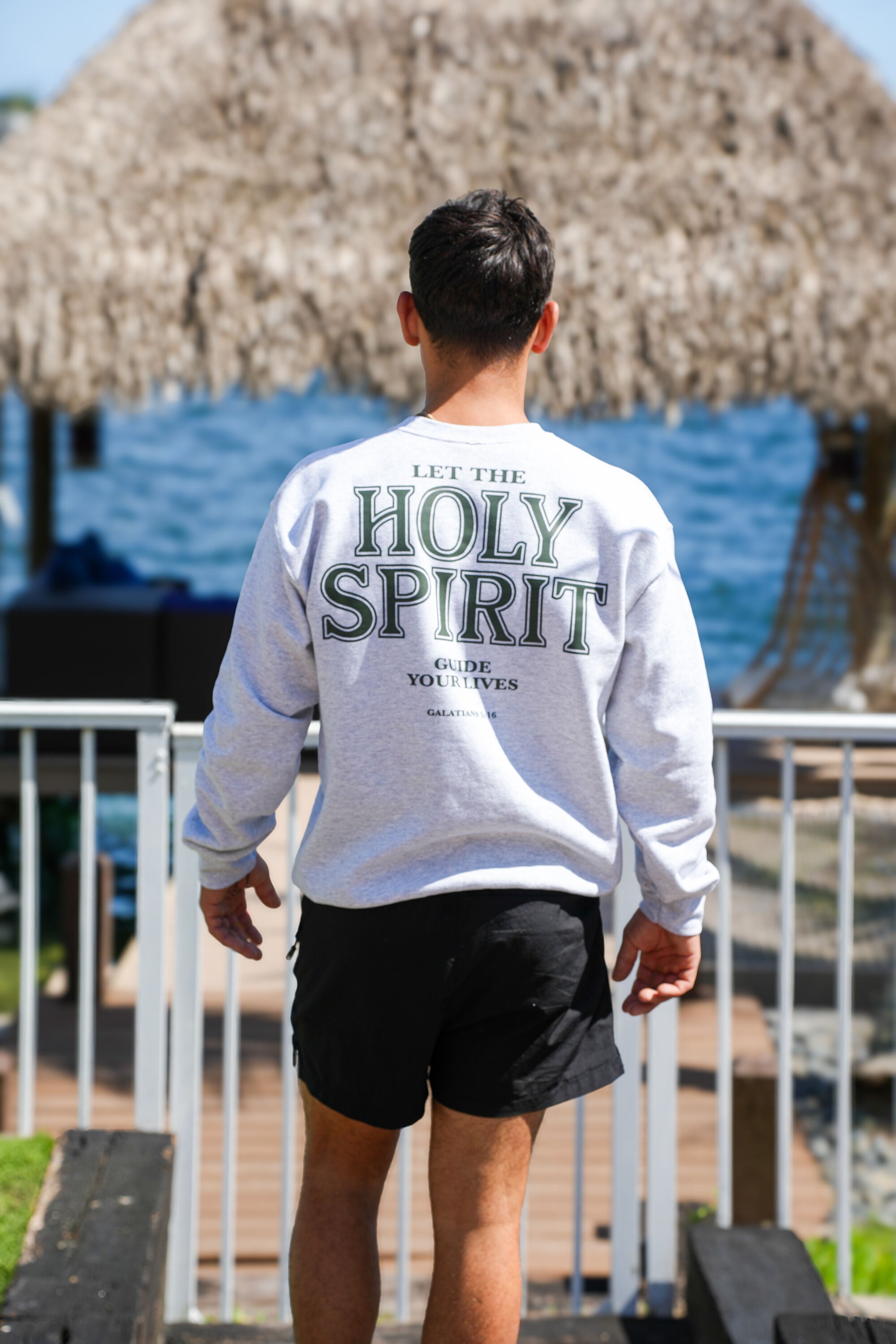 SURRENDER CREWNECK - HEATHER GREY