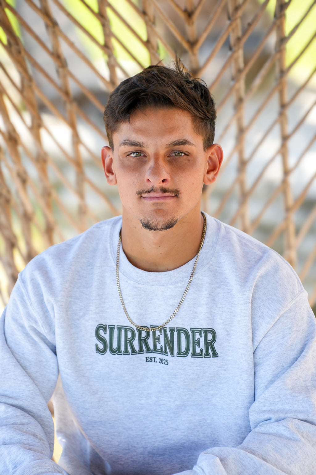 SURRENDER CREWNECK - HEATHER GREY