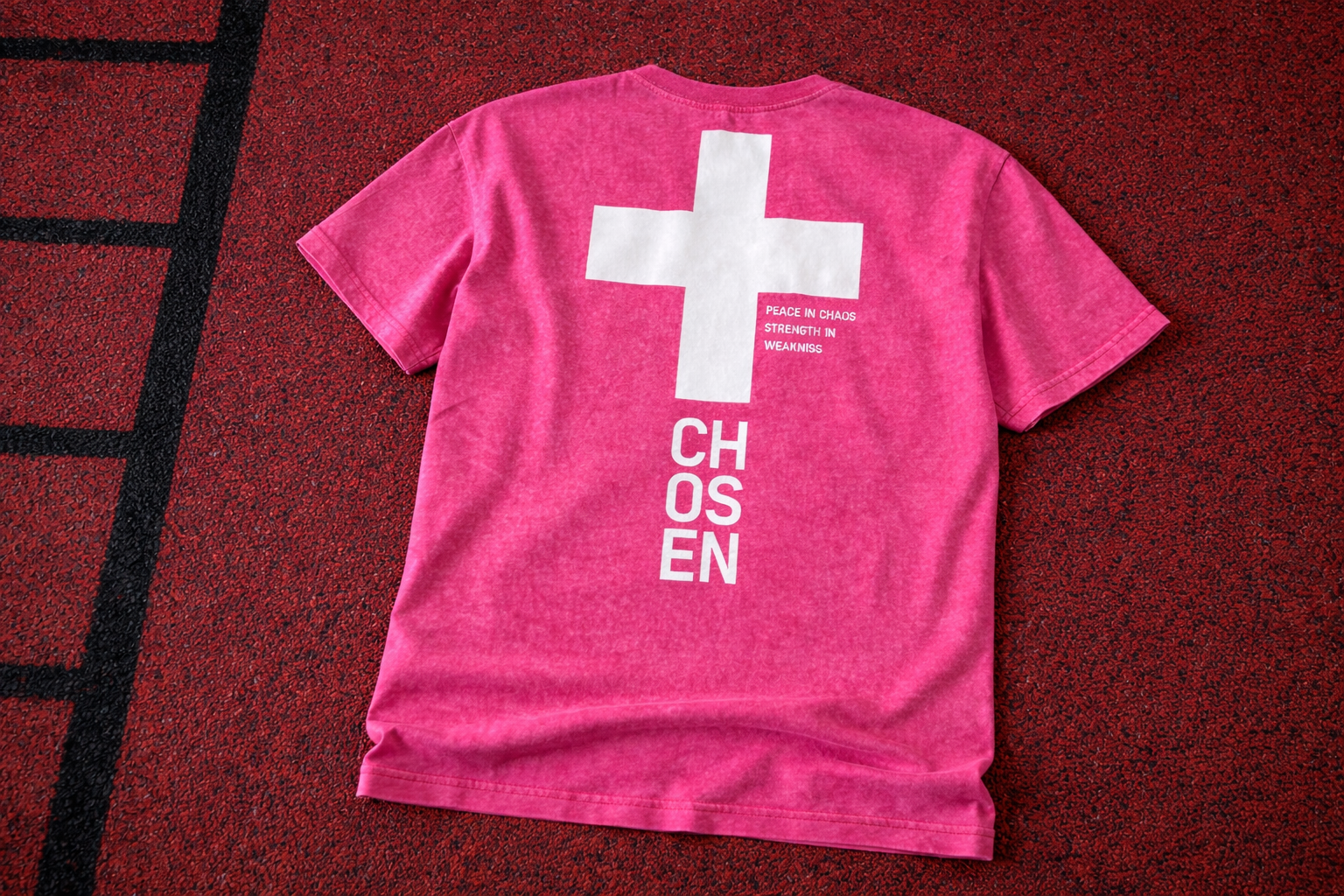 Peace In Chaos Tee - Pink