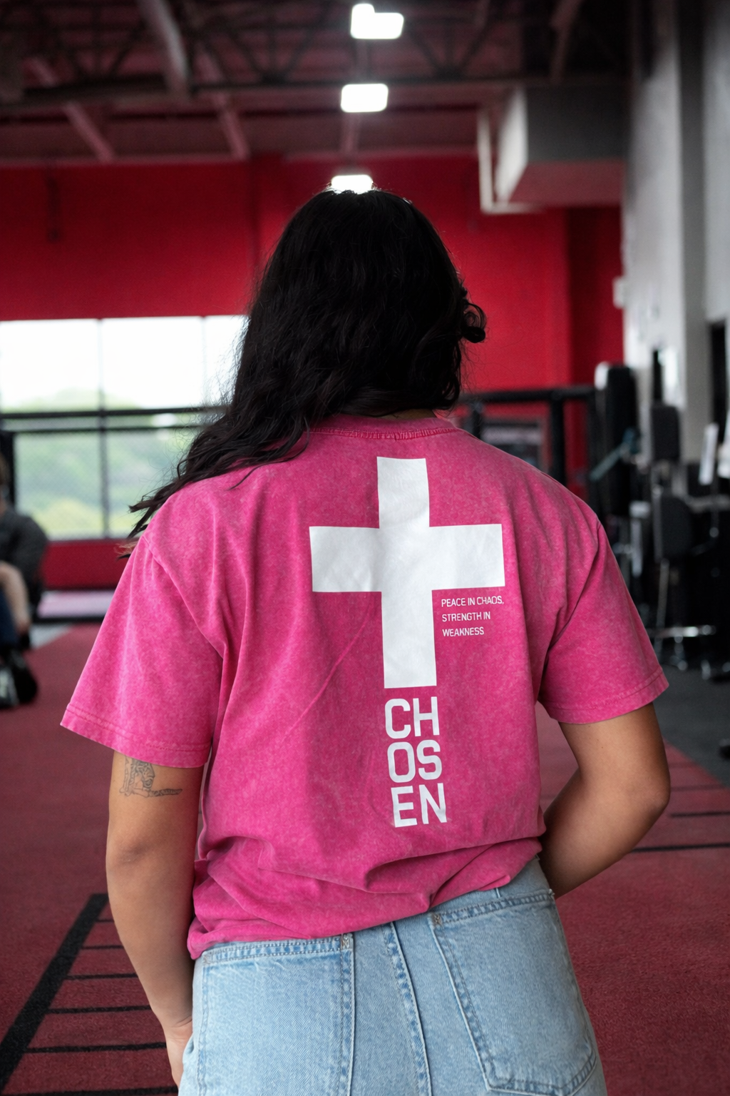 Peace In Chaos Tee - Pink