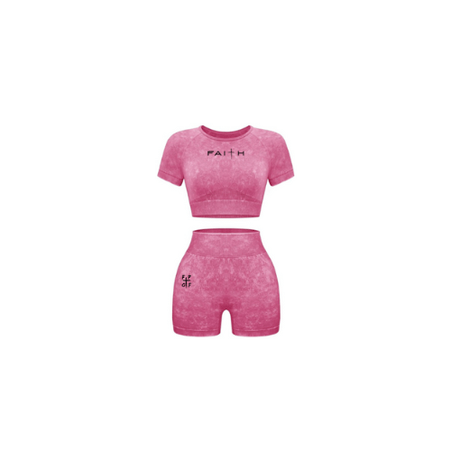 FAITH-INFUSED WORKOUT SET - PINK