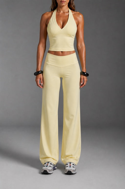 ACTS 4:12 LEGGINGS - Butter Yellow
